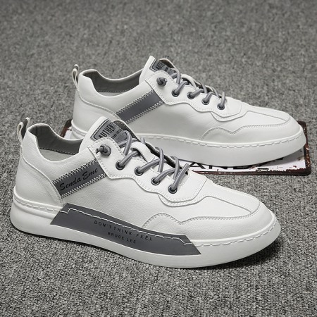 Men's Shoes Summer New White Shoes Men's Breathable Shoes Trendy Shoes Flat Bottom Trend Men's Sneakers