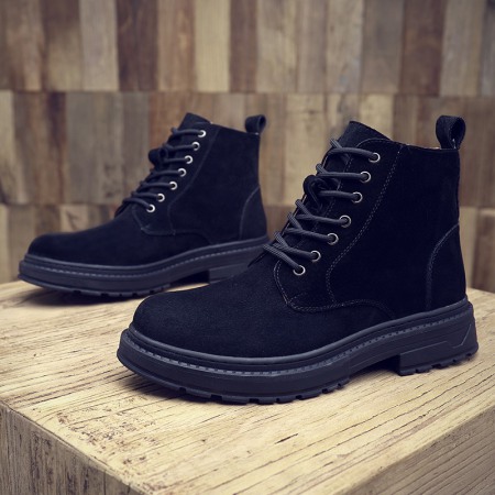 Men's Shoes Autumn and Winter New Martin Boots Men's High-Top Leather Shoe Men's Short Boots