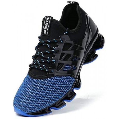 Sport Running Shoes for Mens Mesh Breathable Trail Runners Fashion Sneakers Blue