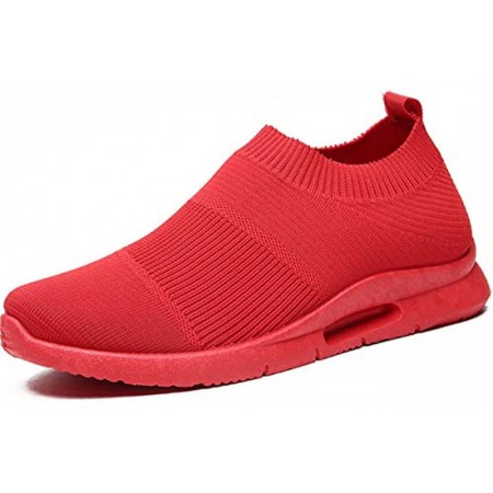 Mens Lightweight Athletic Running Walking Gym Shoes Casual Sports Shoes Fashion Sneakers Walking Shoes Red